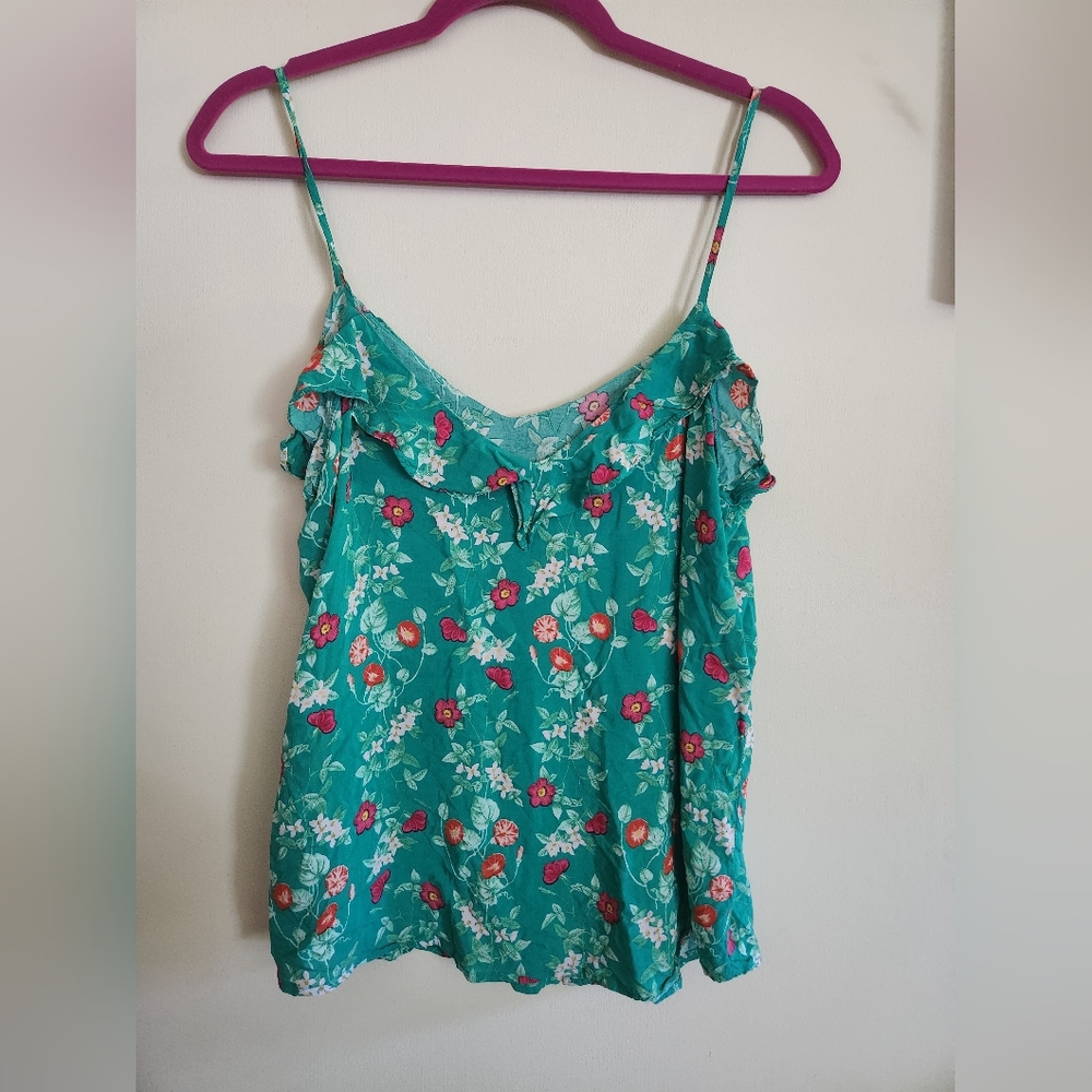 Old Navy floral tank top large